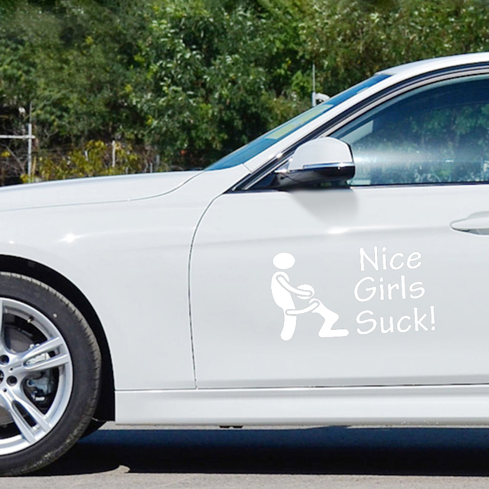 Nice Girls Suck Car Sticker Funny Styling Decor Auto Truck Body Window Decal