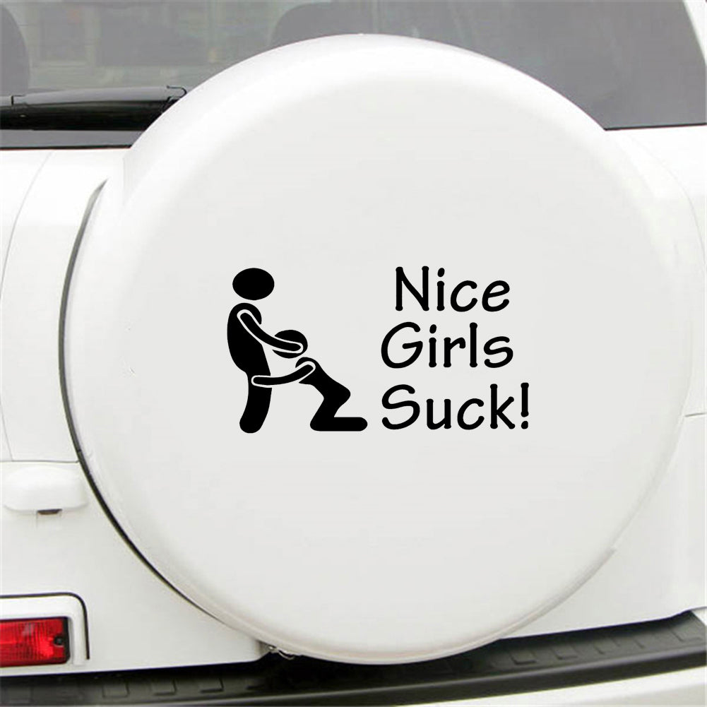 Nice Girls Suck Car Sticker Funny Styling Decor Auto Truck Body Window Decal
