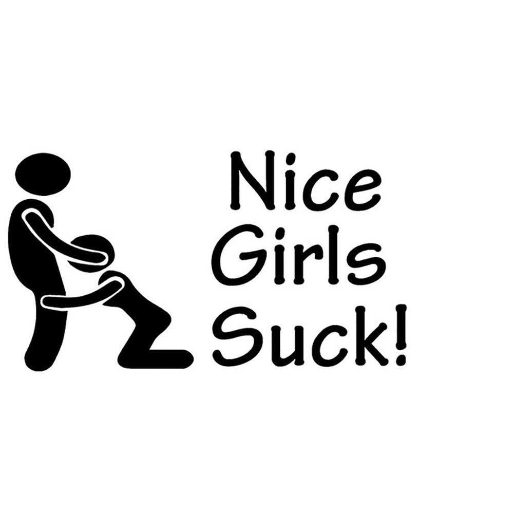 Nice Girls Suck Car Sticker Funny Styling Decor Auto Truck Body Window Decal