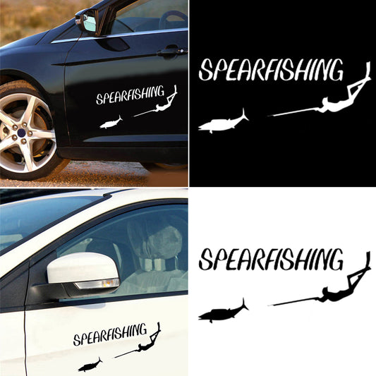 Cool Spearfishing Freediving Spearfish Car Reflective Decal Sticker Decoration