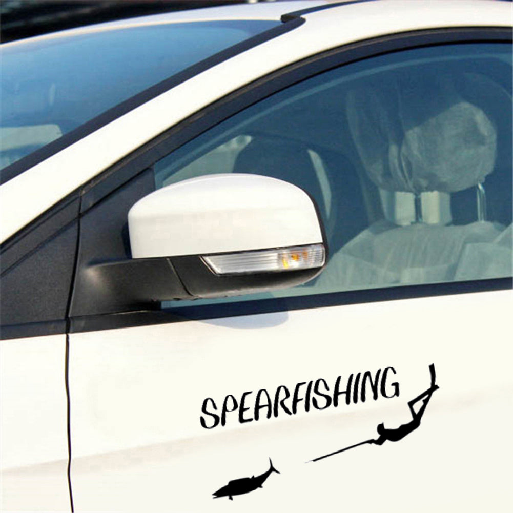 Cool Spearfishing Freediving Spearfish Car Reflective Decal Sticker Decoration