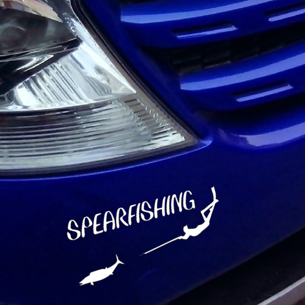 Cool Spearfishing Freediving Spearfish Car Reflective Decal Sticker Decoration