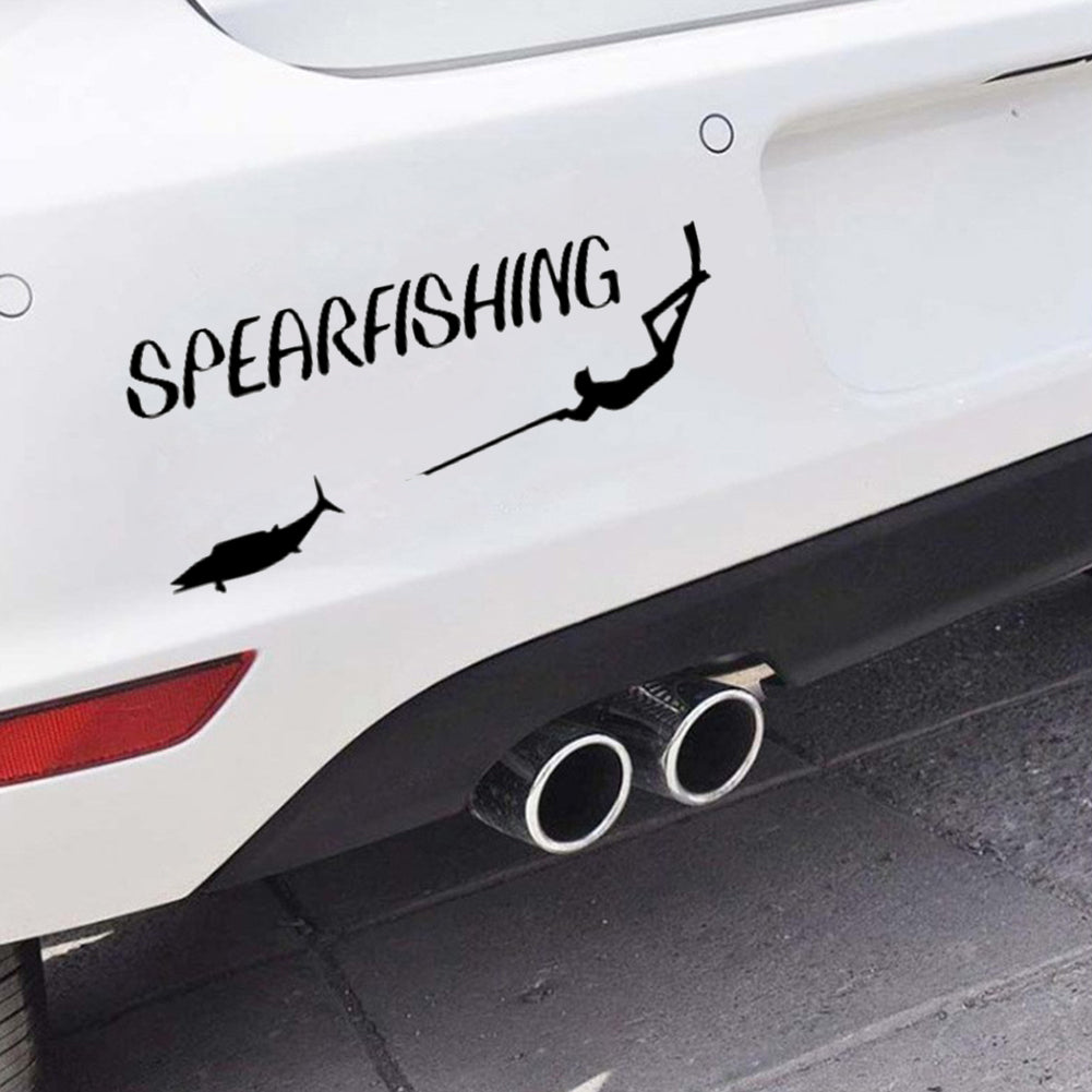 Cool Spearfishing Freediving Spearfish Car Reflective Decal Sticker Decoration