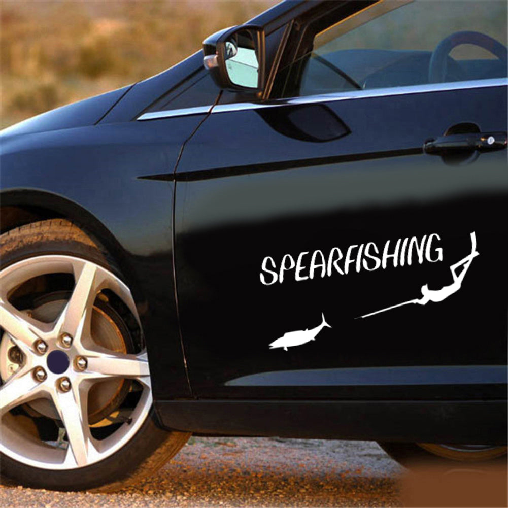 Cool Spearfishing Freediving Spearfish Car Reflective Decal Sticker Decoration