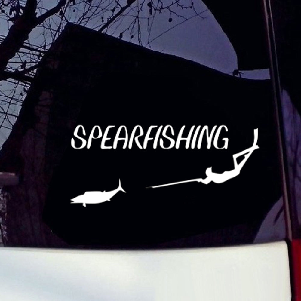 Cool Spearfishing Freediving Spearfish Car Reflective Decal Sticker Decoration