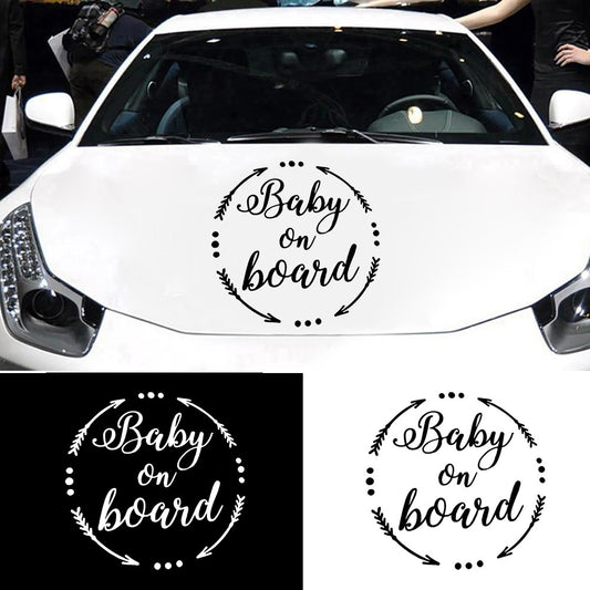 BABY ON BOARD Letter Reflective Warning Car Auto Sticker Decoration Gift