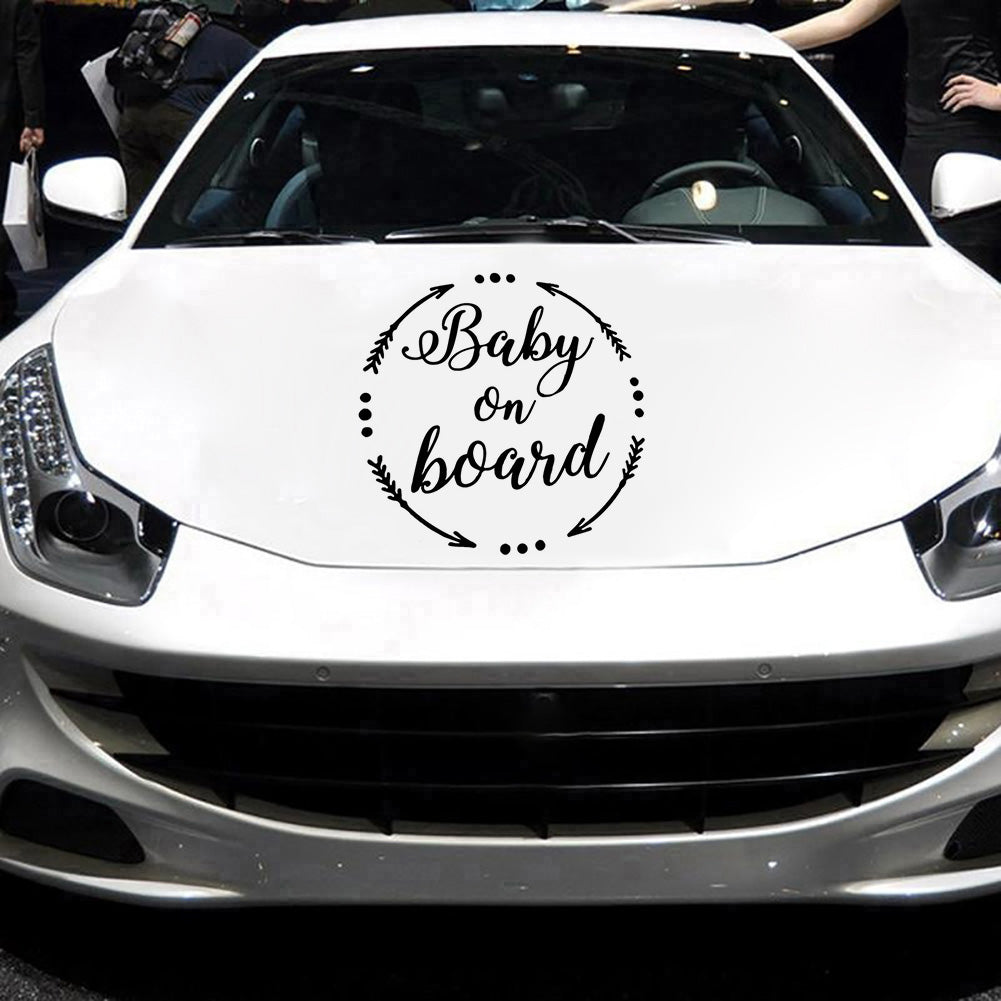 BABY ON BOARD Letter Reflective Warning Car Auto Sticker Decoration Gift