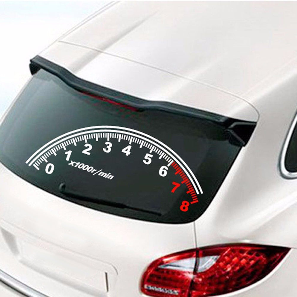 Fashion Reflective Car Sticker Rear Windshield Speedometer Decor Graphics Decal