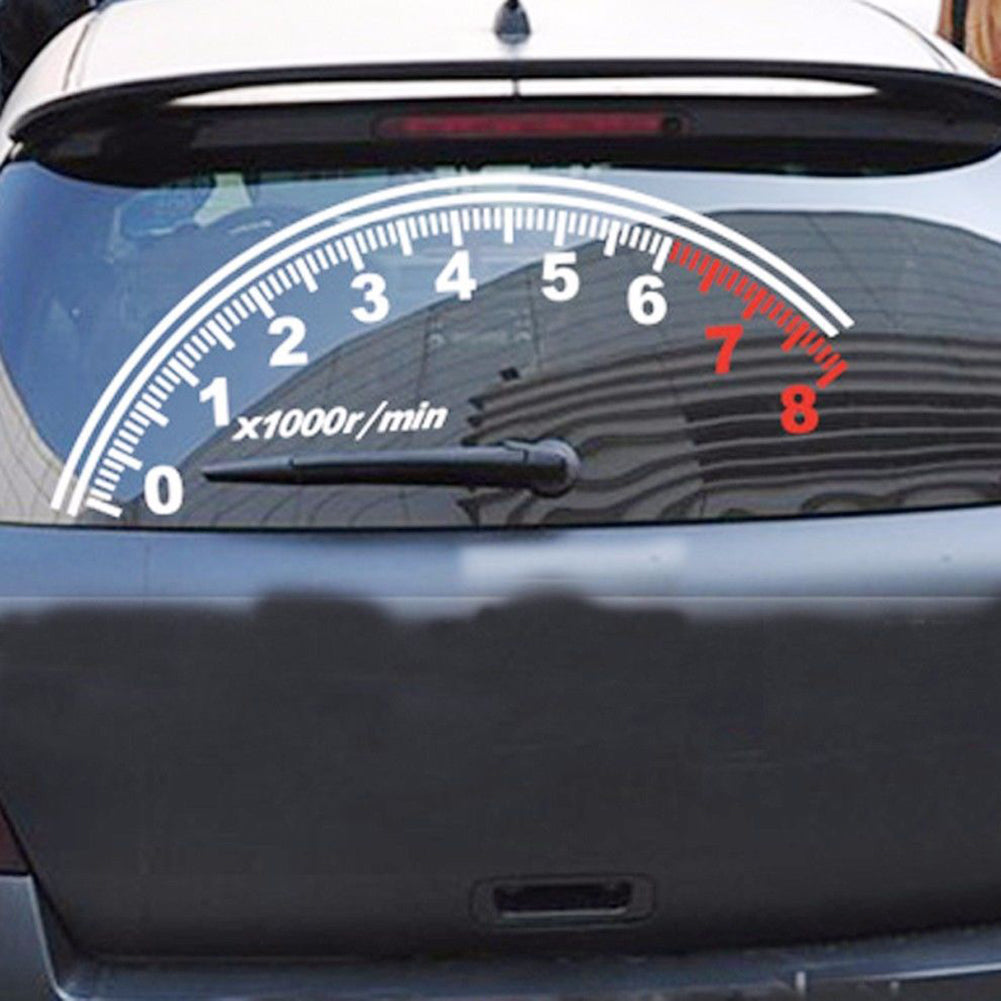 Fashion Reflective Car Sticker Rear Windshield Speedometer Decor Graphics Decal