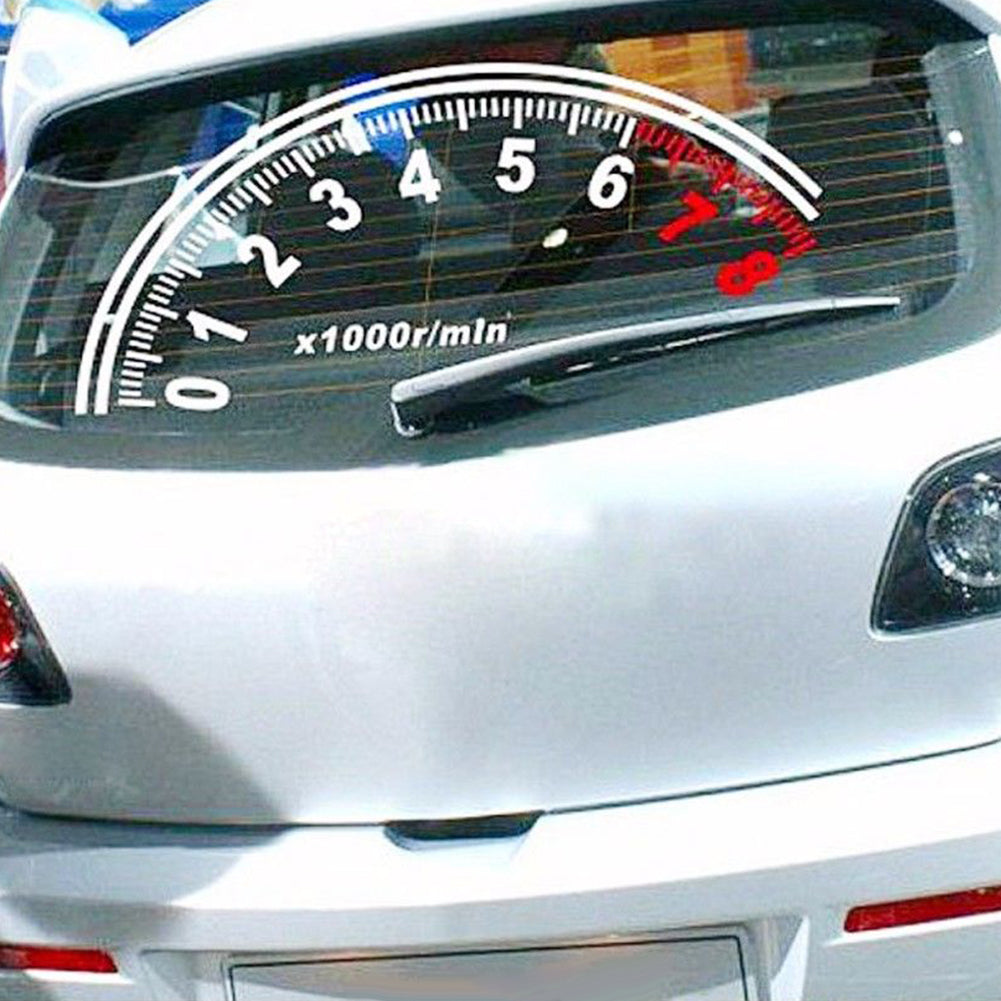 Fashion Reflective Car Sticker Rear Windshield Speedometer Decor Graphics Decal