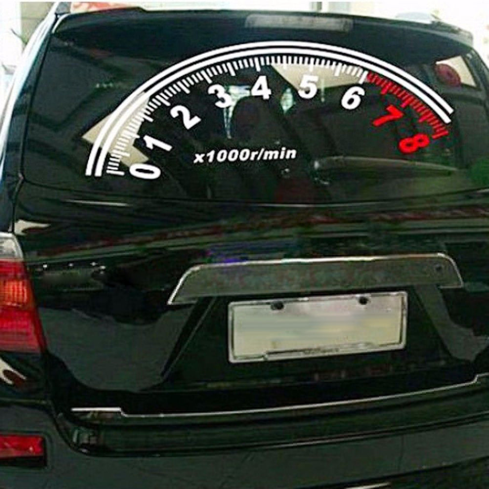 Fashion Reflective Car Sticker Rear Windshield Speedometer Decor Graphics Decal