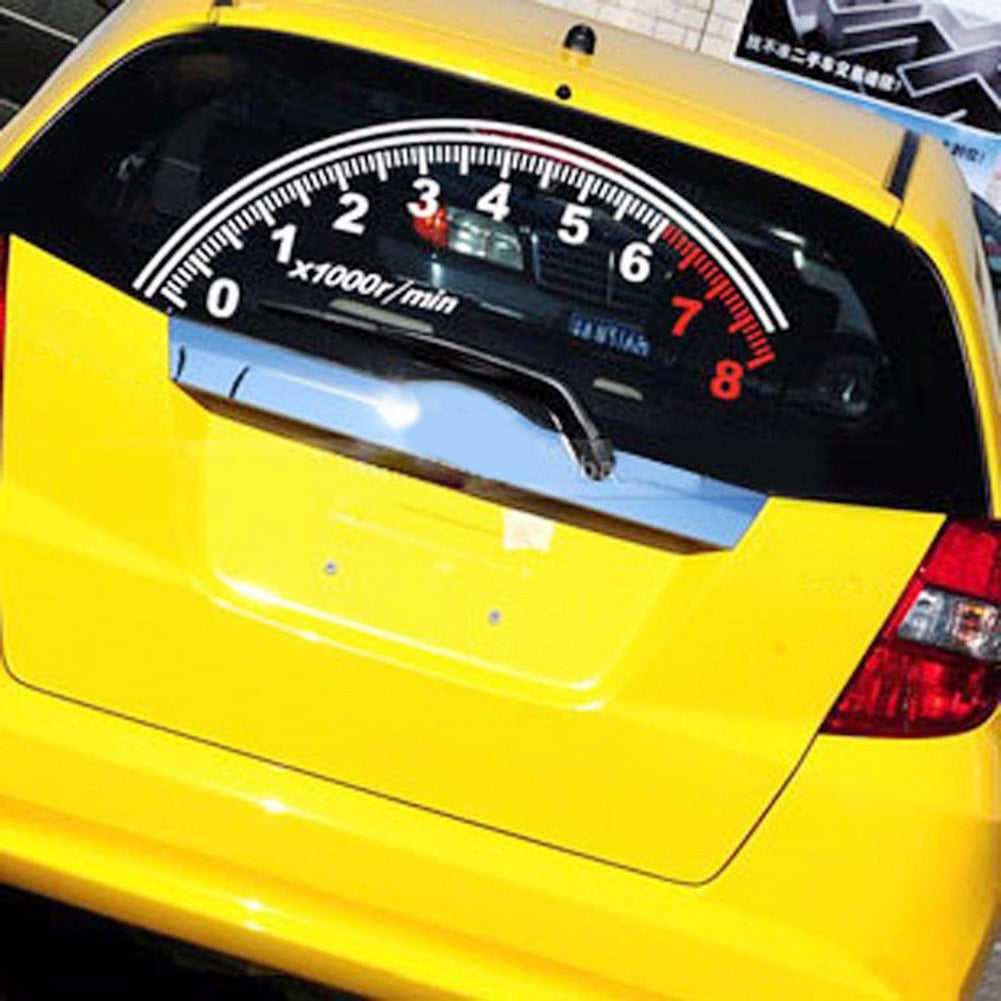 Fashion Reflective Car Sticker Rear Windshield Speedometer Decor Graphics Decal