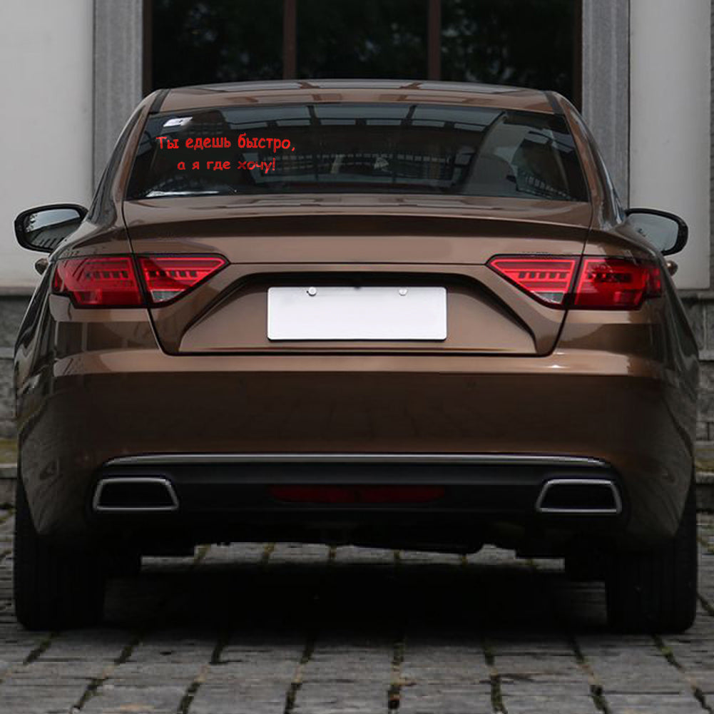 Funny Sentence Auto Car Truck Body Window Reflective Decals Sticker Decoration