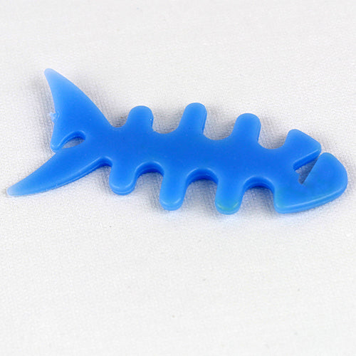 Useful Silicone Fish Bone Headphone Cord Wire Cable Organizer Holder Wrap