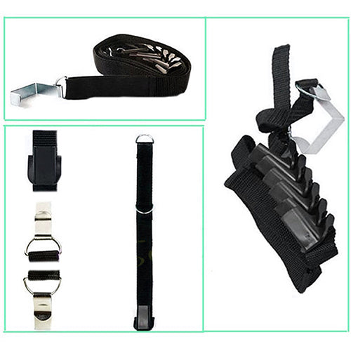 Fashion Adjustable Over Door Straps Hanger Hat Bag Coat Clothes Rack Organizer