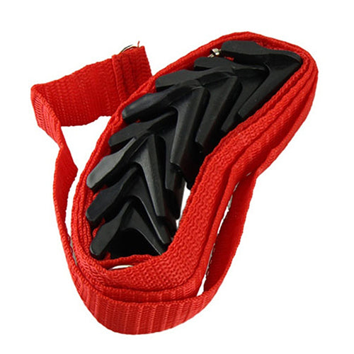 Fashion Adjustable Over Door Straps Hanger Hat Bag Coat Clothes Rack Organizer