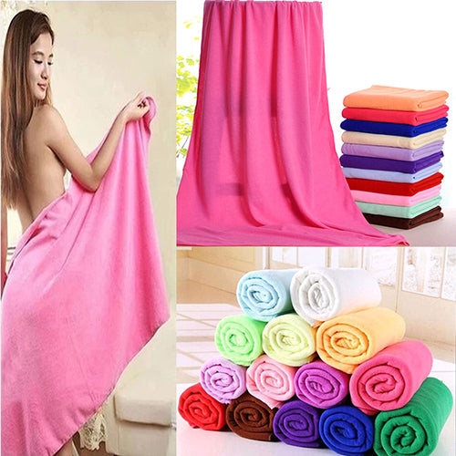 Large Micro Fiber Drying Washcloth Shower Cleaning Travel Beach Bath Towel