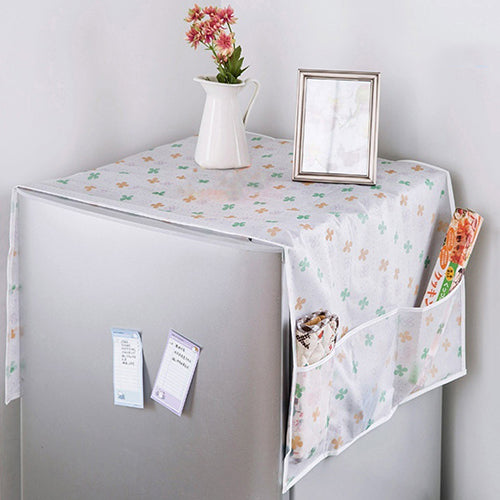 Fridge Refrigerator Dust Proof Cover Multi-Use Pouch Storage Kitchen Organizer