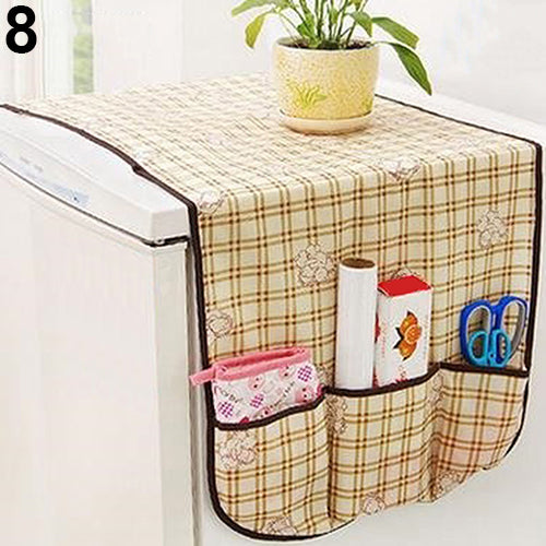 Fridge Refrigerator Dust Proof Cover Multi-Use Pouch Storage Kitchen Organizer
