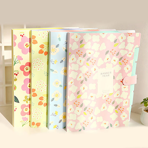 Fashion Classic Floral Paper File Document Bag Pouch Folder Bag School Stationery