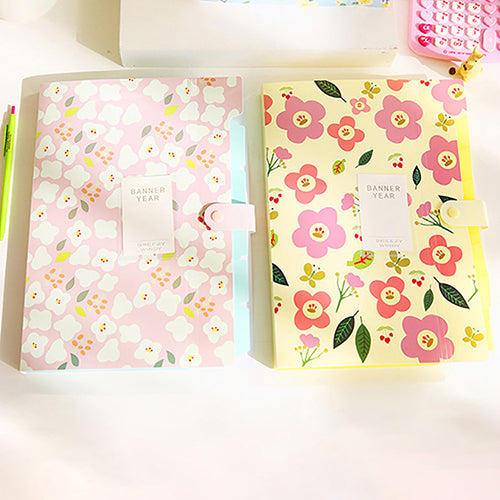 Fashion Classic Floral Paper File Document Bag Pouch Folder Bag School Stationery