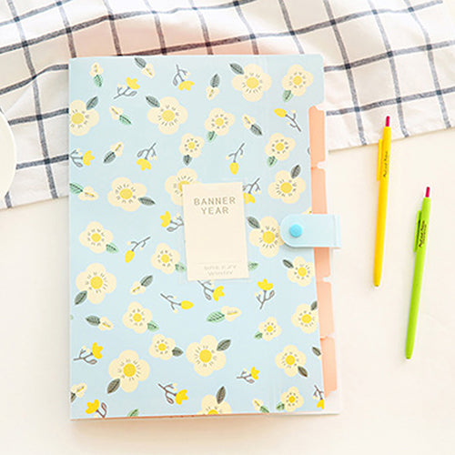 Fashion Classic Floral Paper File Document Bag Pouch Folder Bag School Stationery