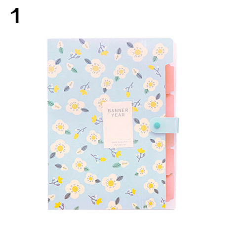 Fashion Classic Floral Paper File Document Bag Pouch Folder Bag School Stationery