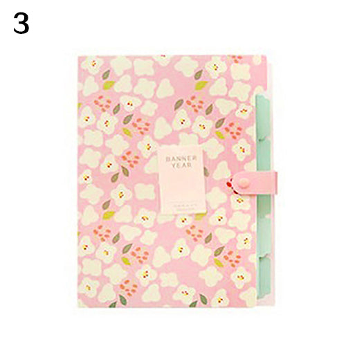 Fashion Classic Floral Paper File Document Bag Pouch Folder Bag School Stationery