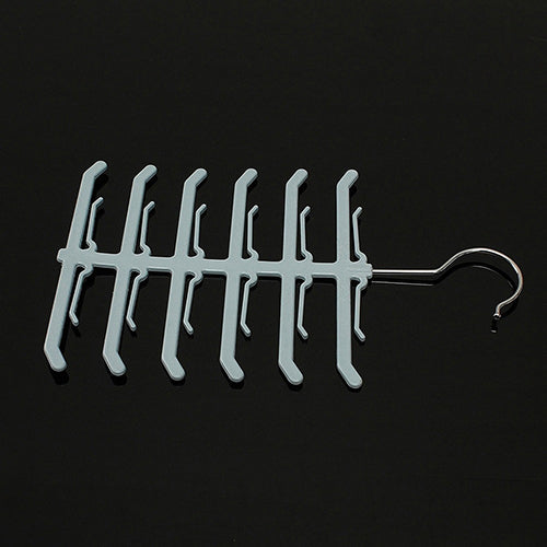 Fishbone Necktie Tie Belt Hanger Rack Shawl Scarf Antiskid Holder Organizer