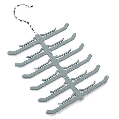 Fishbone Necktie Tie Belt Hanger Rack Shawl Scarf Antiskid Holder Organizer