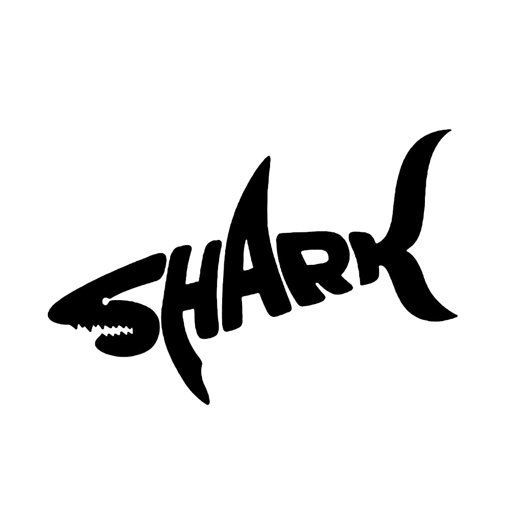 Fashion Shark Shape Letter Reflective PET Removable Sticker Decal Car Decoration