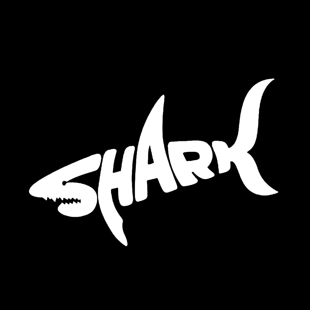 Fashion Shark Shape Letter Reflective PET Removable Sticker Decal Car Decoration