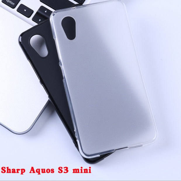 Anti-Knock Soft TPU Case For Sharp Cell Phone Cover With Black White Colors