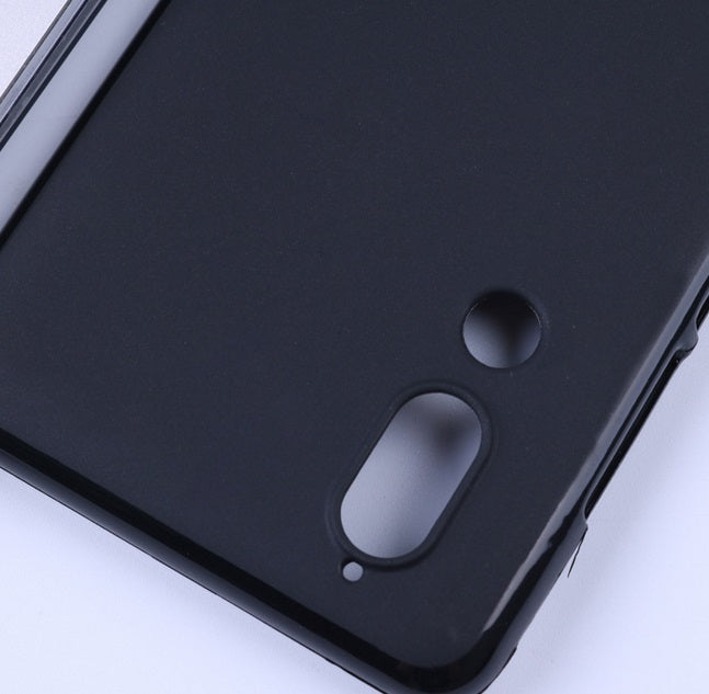 Anti-Knock Soft TPU Case For Sharp Cell Phone Cover With Black White Colors