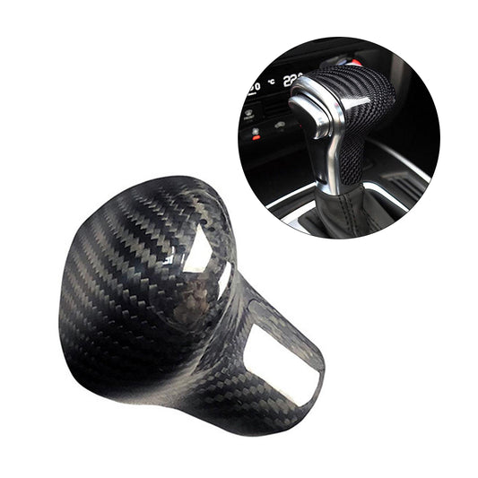 Carbon Fiber Shift Knob Head Cover for Audi Old Model A4/A5/A6/A7/Q3/Q5/Q7