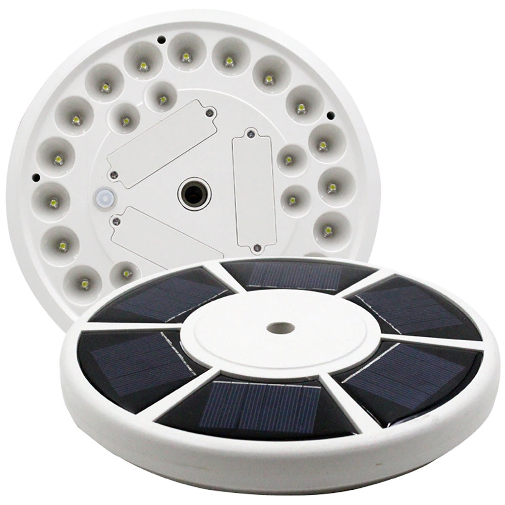 26LED Solar Flag Pole Light Super Brightness Camping Tent Lamp Garden Yard Decor