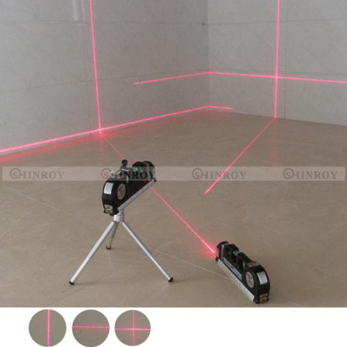 Multipurpose Laser Level Vertical Horizon Measuring Tape Aligner Ruler