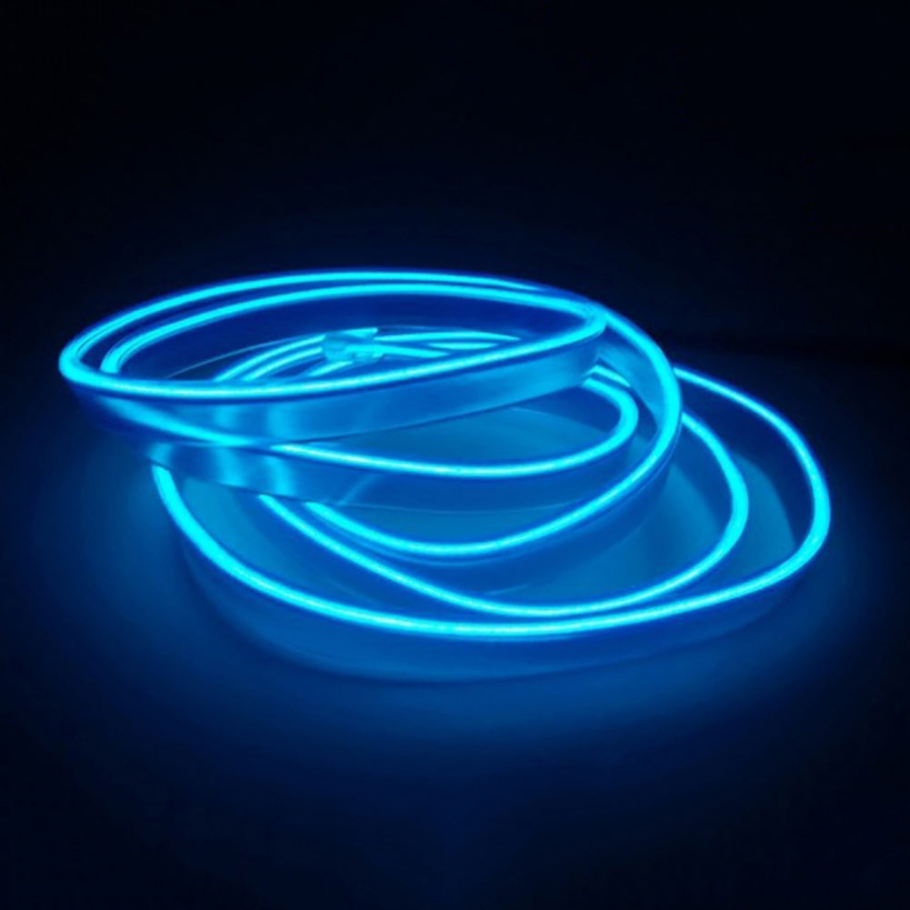 Car Styling Flexible Lights Strip LED Cold Light Interior Trim 12V Inverter 300cm