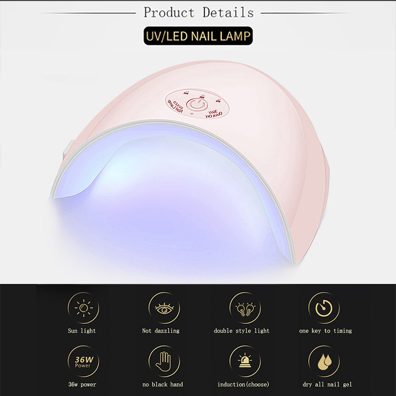 Quick Builder Poly Gel Set Nail Polish UV Gel Varnish Nail Extension Top Base Coat Primer Gel 36w Nail Dryer Kit