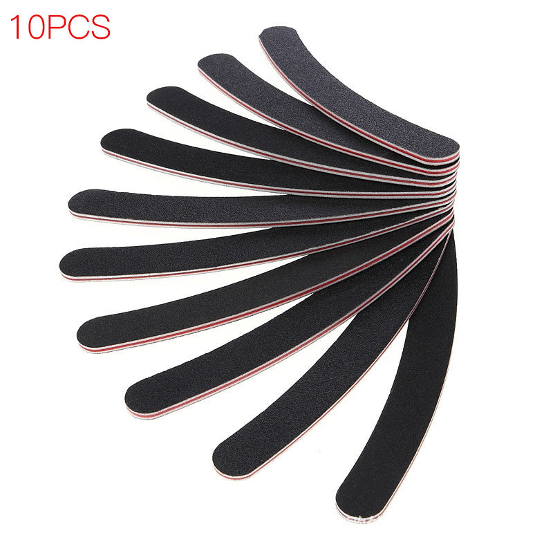 10pcs/lot Sandpaper Nail File Professional Manicure Pedicure Buffer Double-sided Nails Files Nail Art Tools