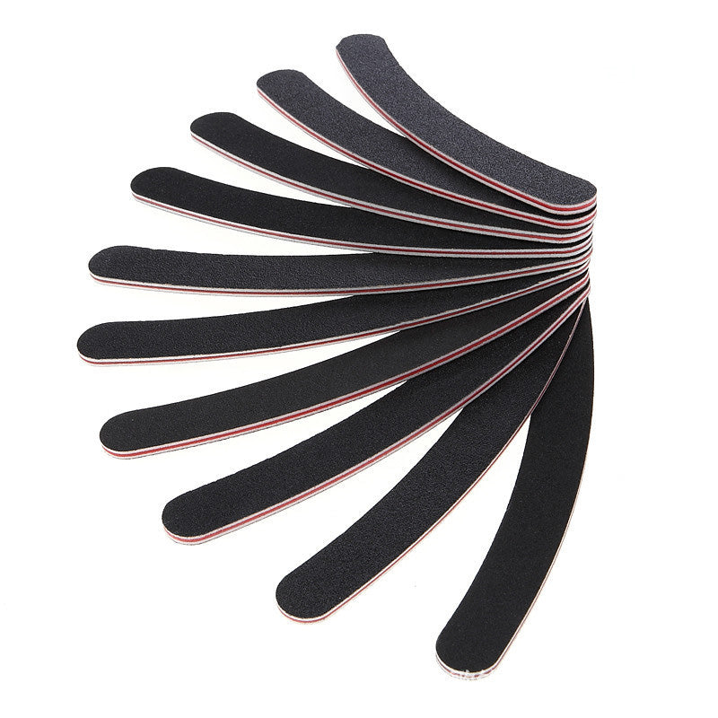 10pcs/lot Sandpaper Nail File Professional Manicure Pedicure Buffer Double-sided Nails Files Nail Art Tools