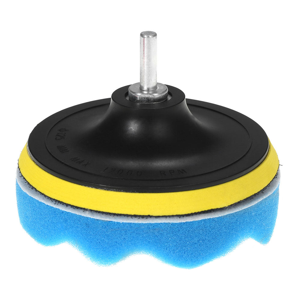 7Pcs/Set 5 Inch Car Vehicle Polishing Pad Waxing Buffing Sponge Shank Tool