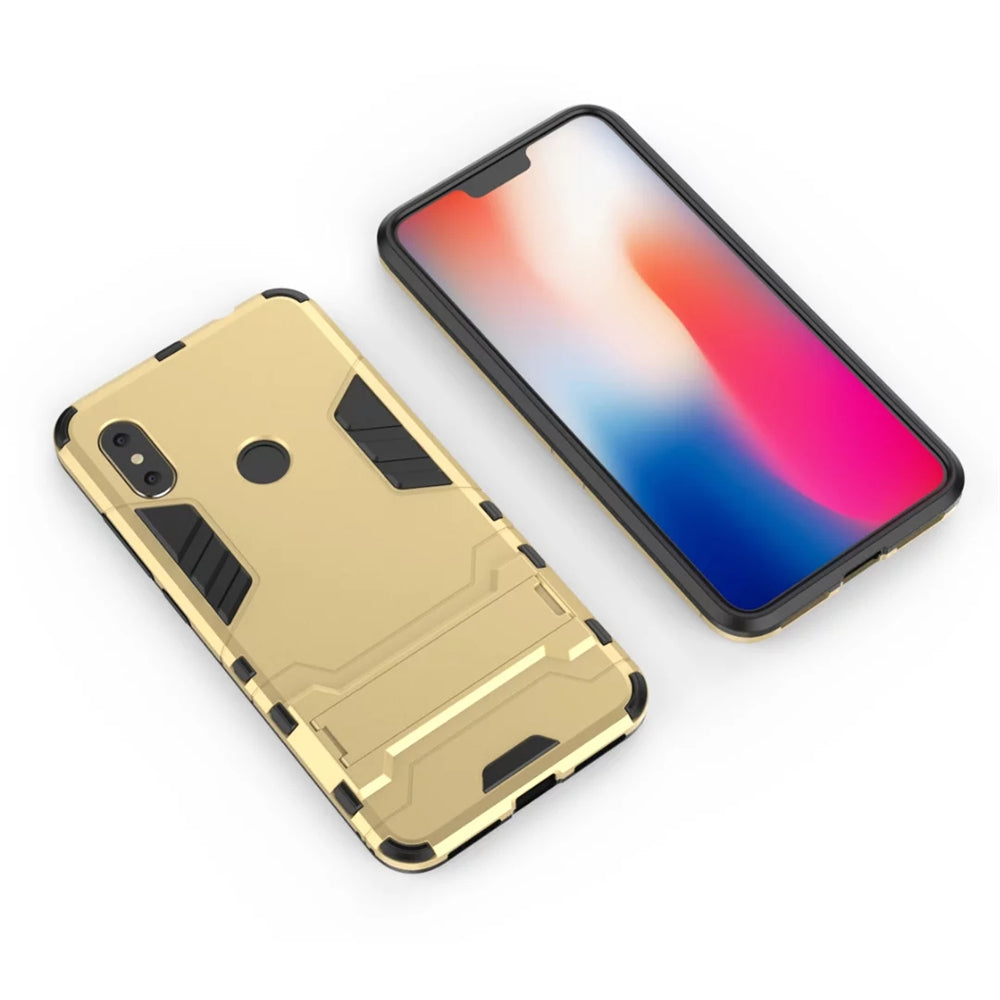 Case with Stand Back Cover Solid Colored Hard PC Material for Xiaomi Redmi Note 6