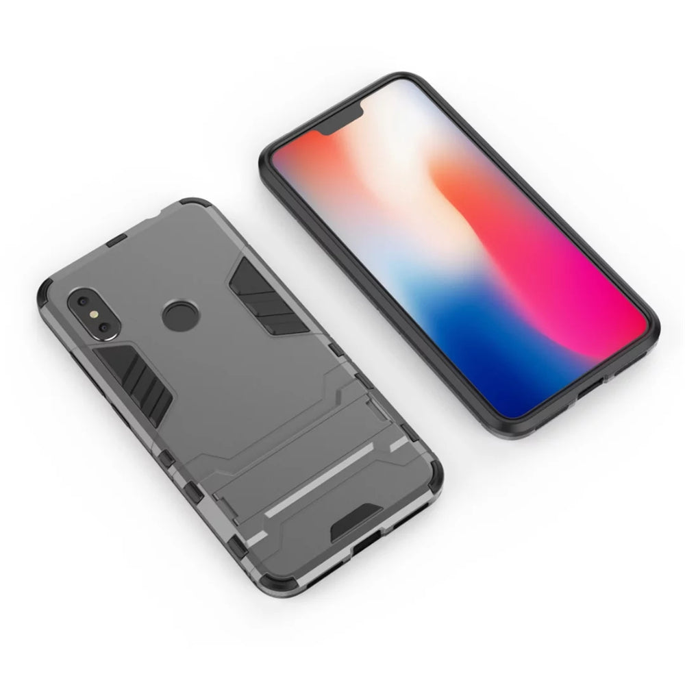 Case with Stand Back Cover Solid Colored Hard PC Material for Xiaomi Redmi Note 6