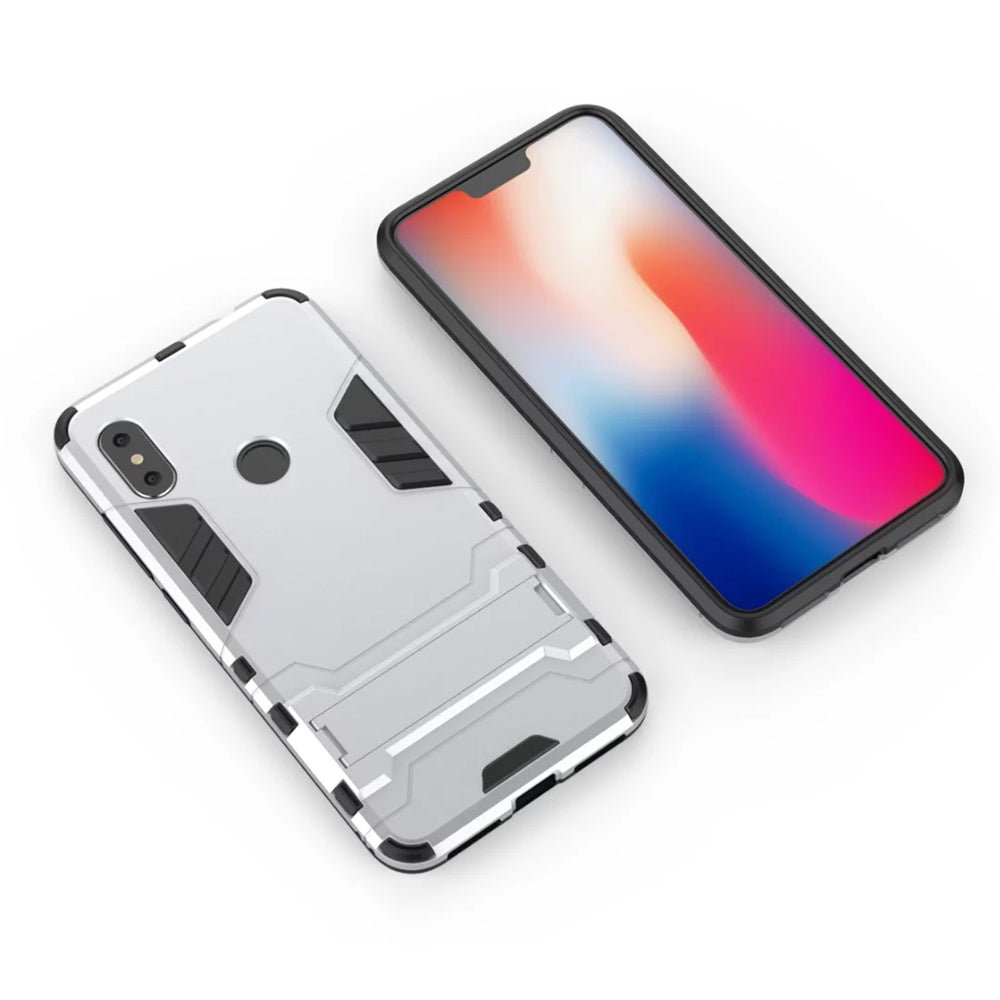 Case with Stand Back Cover Solid Colored Hard PC Material for Xiaomi Redmi Note 6