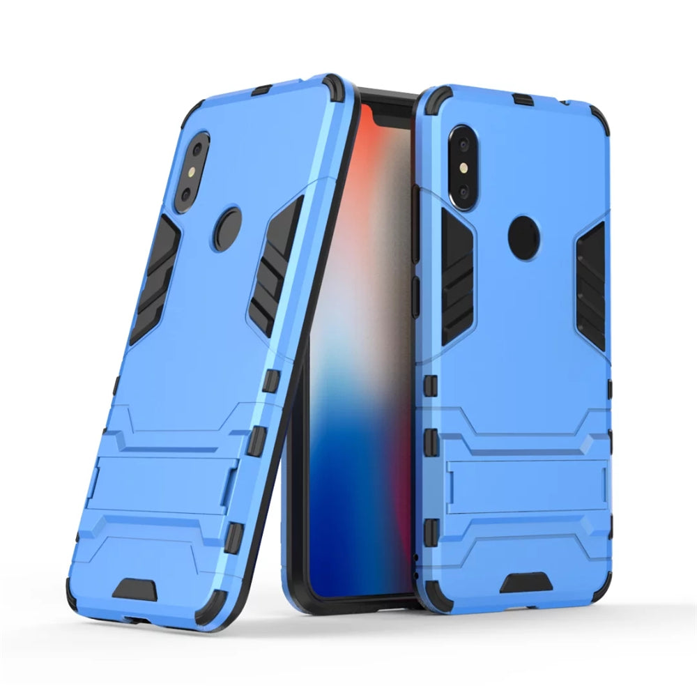 Case with Stand Back Cover Solid Colored Hard PC Material for Xiaomi Redmi Note 6