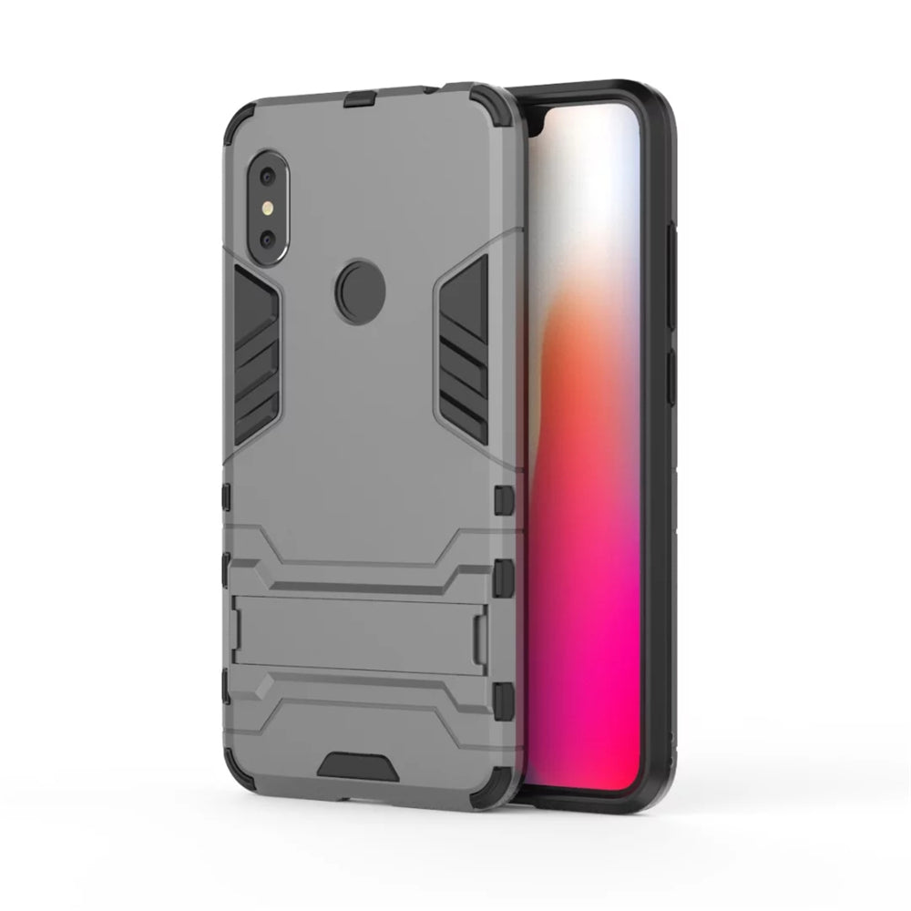 Case with Stand Back Cover Solid Colored Hard PC Material for Xiaomi Redmi Note 6