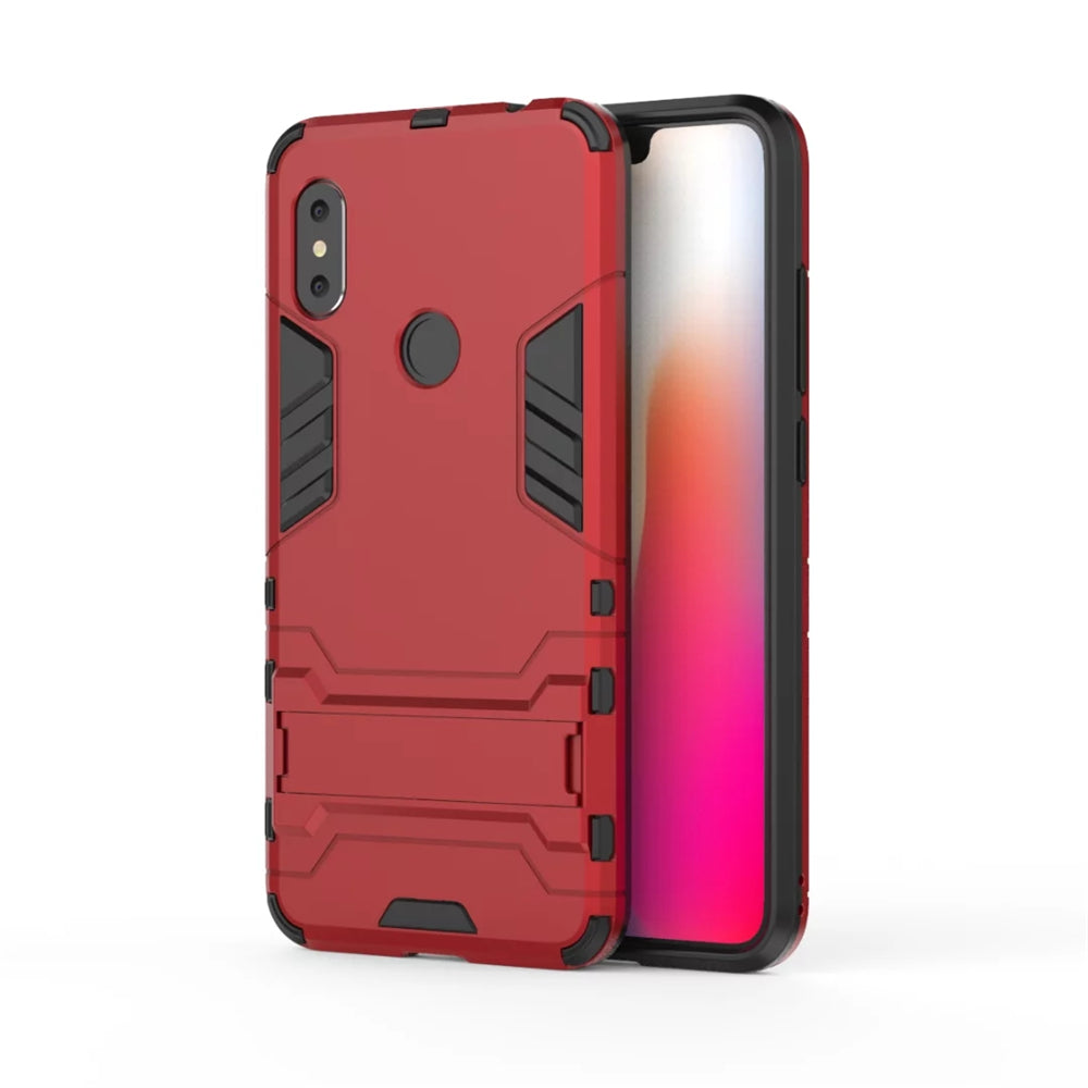 Case with Stand Back Cover Solid Colored Hard PC Material for Xiaomi Redmi Note 6