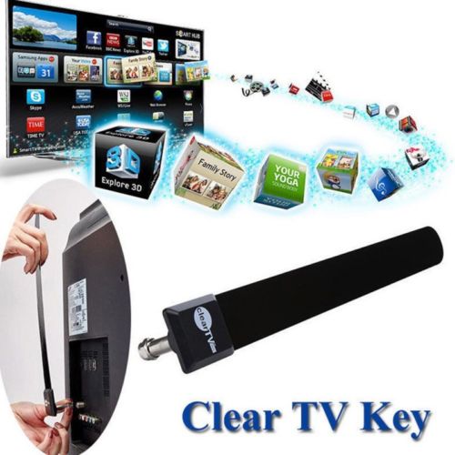 Indoor Clear TV Key HDTV FREE TV Digital Antenna Ditch Cable Receive Satellite