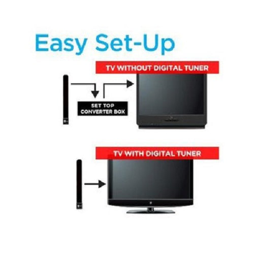 Indoor Clear TV Key HDTV FREE TV Digital Antenna Ditch Cable Receive Satellite